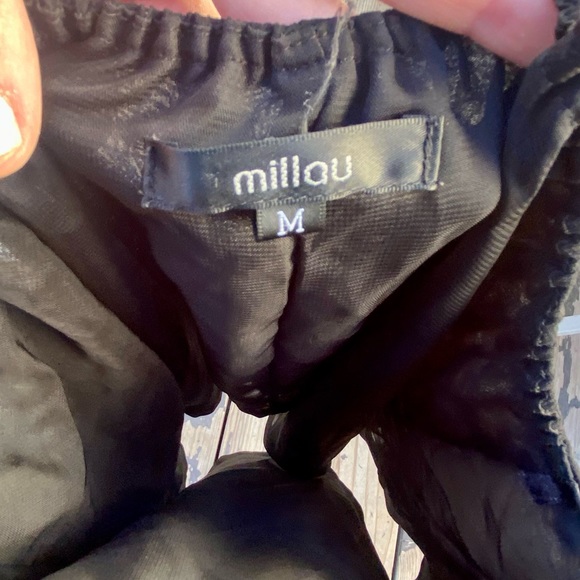 Millau Black Chiffon Mini Dress - M - Picture 9 of 9